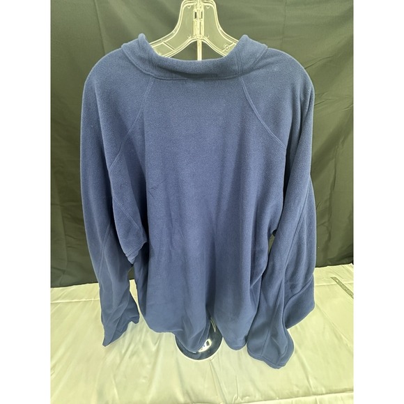 The North Face Mens TKA 100 Glacier 1/4 Zip Fleece Pullover Blue XXL T93YFY - Picture 3 of 3